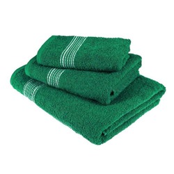 Комплект полотенец Косичка темно-зеленый г-к