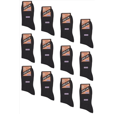 Хлопковые легкие мужские носки упаковка 12 пар Dilek