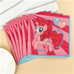 Салфетки бумажные "Пинки Пай", 33х33 см, 20 штук, 3-х слойные, My little pony