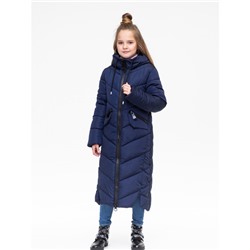 Пальто зимнее для девочки Карина 161904 синий DISVEYA