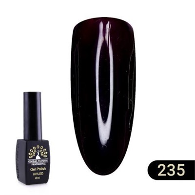 Гель лак Global Fashion BLACK ELITE 235, 8 мл