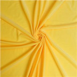 Лоскут, плюш на трикотажной основе, жёлтый, 100 × 150 см, 100% п/э