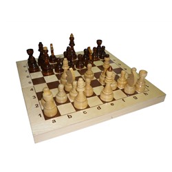 Шахматы гроссмейстерские (доска и фигуры из дерева) 43*122*6 см