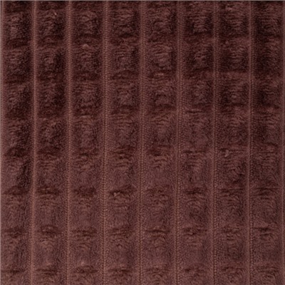 Плед 'Амели',180х200, велсофт Carre, 100% полиэстер, 'Шоколад'