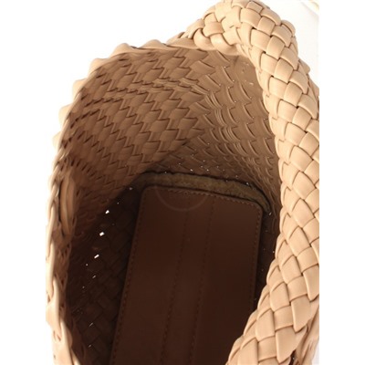 Сумка женская искусственная кожа BSK-21091  (плетенка),  1отдел+косметичка,  плечевой ремень,  бежевый 255156