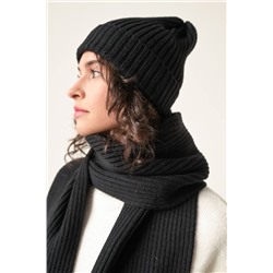 Комплект шапка и шарф ПРв 098-1 Черный