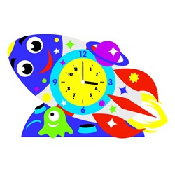 Детские часы Ракета - набор для творчества