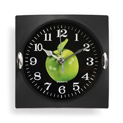 Часы настенные, серия: Кухня, "Яблоко", дискретный ход, 15 х 15 см