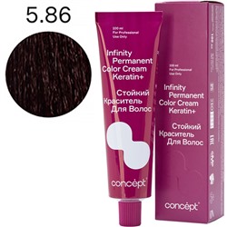 Стойкий краситель для волос 5.86 Темно-русый жемчужно-фиолетовой INFINITY Concept 100 мл