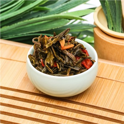 Китайский связанный зеленый чай, 50 г, лилия