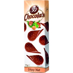 Хрустящий молочный шоколад с лесным орехом "36 Chocolas", 125г