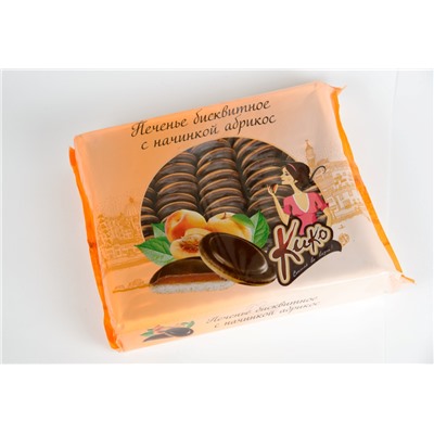 КиКо абрикос в темной глазури печенье 600 г