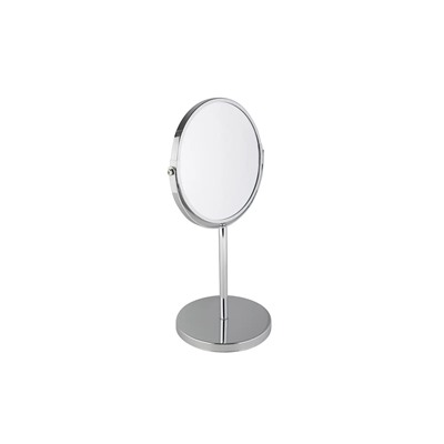 Зеркало косметическое AXENTIA  17 см, с увеличением 3:1, высота 34,5 см, настольное на ножке, хром.