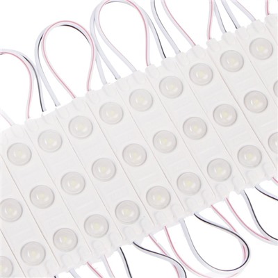 Светодиодный модуль SMD5630, 2 Вт, 3 LED, 180 Lm, IP65, 6500К ,12V БЕЛЫЙ, набор 20 штук