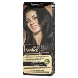 HAIR Happiness Стойкая крем-краска для волос №4.1 Холодный шатен