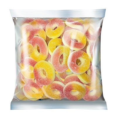 Мармелад Колечки со вкусом персика» 500 гр