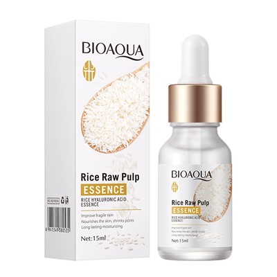 Сыворотка для лица с экстрактом риса и гиалуроном Bioaqua Rice Raw Pulp Essence 15 mlКосметика уходовая для лица и тела от ведущих мировых производителей по оптовым ценам в интернет магазине ooptom.ru.