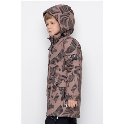 Куртка ВК 30123/н/1 УЗГ холодный какао, рваные полосы