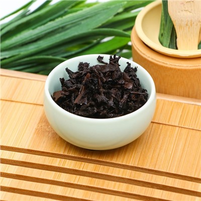 Китайский выдержанный чай "Шу Пуэр Золотой лист", сырой, Мэнхай, 50 г + - 5г (набор  6 шт)