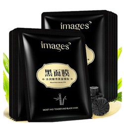 Тканевая маска для лица Images с бамбуковым углем и гиалуроновой кислотой