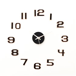 Часы-наклейка, серия: DIY, "Данбери", плавный ход, d-50 см, 1 АА