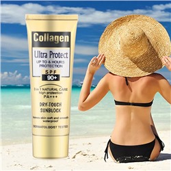 Солнцезащитный крем Collagen Ultra dry touch 3 in 1 Protection SPF 90+ 100мл