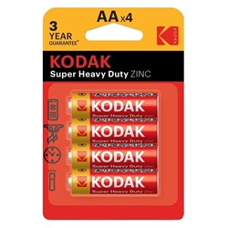 Батарейка AA Kodak R06 BL-4 (80)(400) [KAAHZ-4] ЦЕНА УКАЗАНА ЗА 1 ШТ