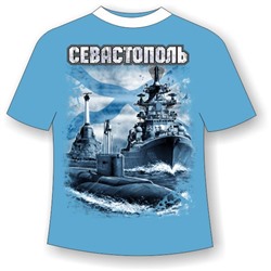 Подростковая футболка Севастополь Андреевский флаг 756