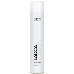 Лак аэрозольный для волос нормальной фиксации «Lacca Normal» Kapous 750 мл