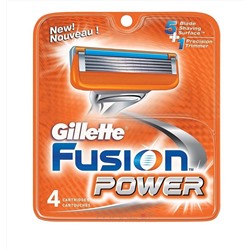 Сменные кассеты для бритья Fusion Power, 4шт