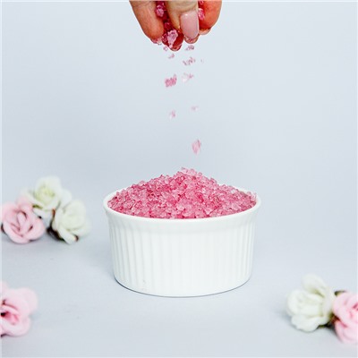 Соль для ванны Rose (роза), банка 600 гр