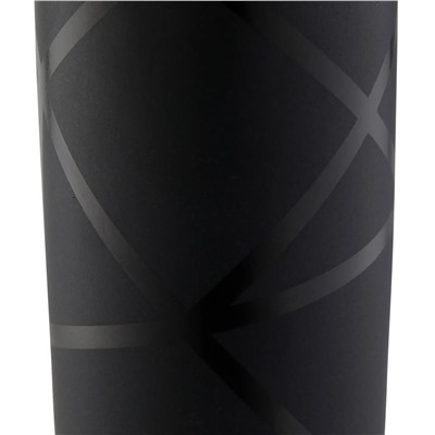 Стакан AXENTIA Nero из черной матовой керамики с отделкой глянцевыми линиями,  6,5 см, высота 10 см