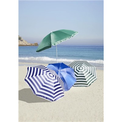 Зонт пляжный GREEMOTION,  180 см. высота 210 см, с рисунком, с наклоном, UV35+