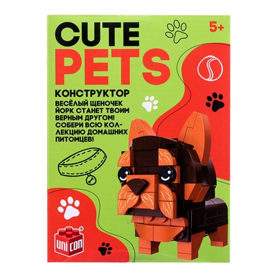 Конструктор Cute pets, Йорк, 113 деталей