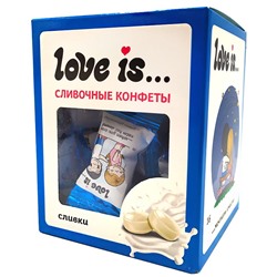 Сливочные жевательные конфеты Love is со вкусом сливок 105г