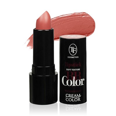 Триумф tf Помада кремовая для губ BB Color Lipstik 127 Розовый персик 83279