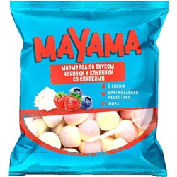 «Маяма», мармелад жевательный со вкусами клубники и черники со сливками, 70 г