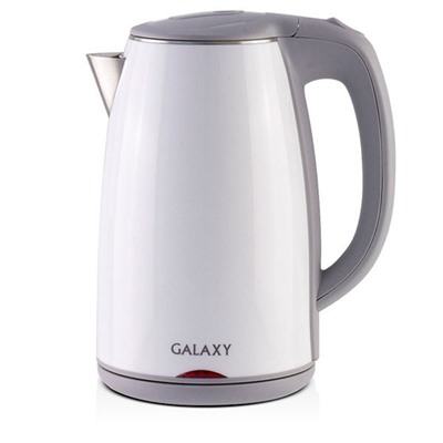Чайник Galaxy GL 0307. 1.7л. 2000Вт. ДВОЙНАЯ СТЕНКА. Белый /1/6/