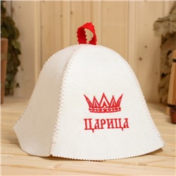 Шапка банная "Царица", полушерсть