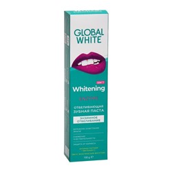 Зубная паста Global White, отбеливающая, экнзимное отбеливание, 100 г