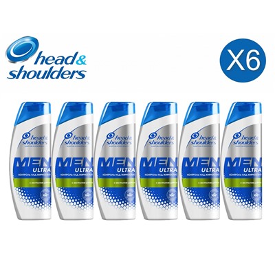 Шампунь против перхоти Head & Shoulders Men Ultra контроль над жирностью, с экстрактом цитруса, 400мл