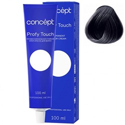 Стойкая крем-краска для волос 1.0 черный Pofy Touch Concept 100 мл