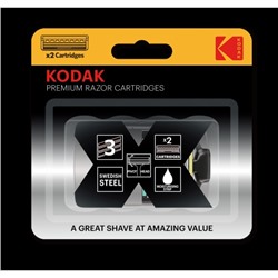 Сменные кассеты для бритья Kodak Premium Razor, 3 лезвия (2шт в упак, цена за шт) /2/48/192/   5118
