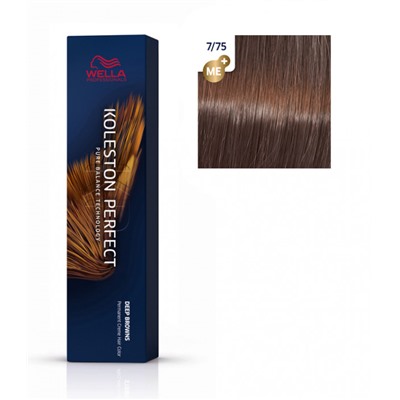 Wella Крем-краска Koleston Perfekt NEW 7/75 светлый палисандр