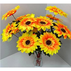 Цветы искусственные декоративные Подсолнух (7 цветков) 62 см