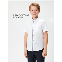 Сорочка верхняя детская для мальчиков Lars белый Acoola