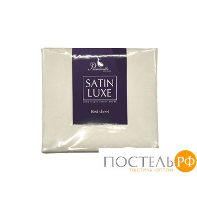 114911801-сгL12 Простыня Satin Luxe (без резинки) 180х215 бежевый