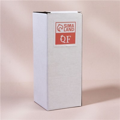 Органайзер для хранения ватных палочек и дисков «BAMBOO», с крышкой, 2 съёмные секции, 7 × 18,5 см, в картонной коробке, цвет прозрачный