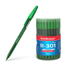 ErichKrause® Ручка шариковая "Original Stick" R-301 зеленая (поштучно) арт.46775