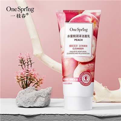 Пенка для умывания с экстрактом ПЕРСИКА One Spring Cleanser, 168 гр.